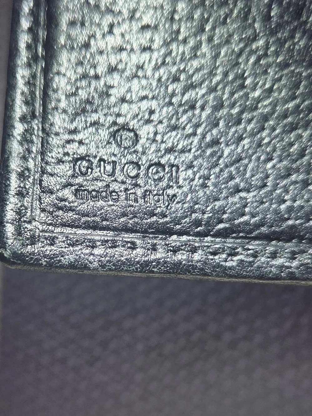 Vintage Gucci GG Monogram Canvas compact french flap wallet / COA Included